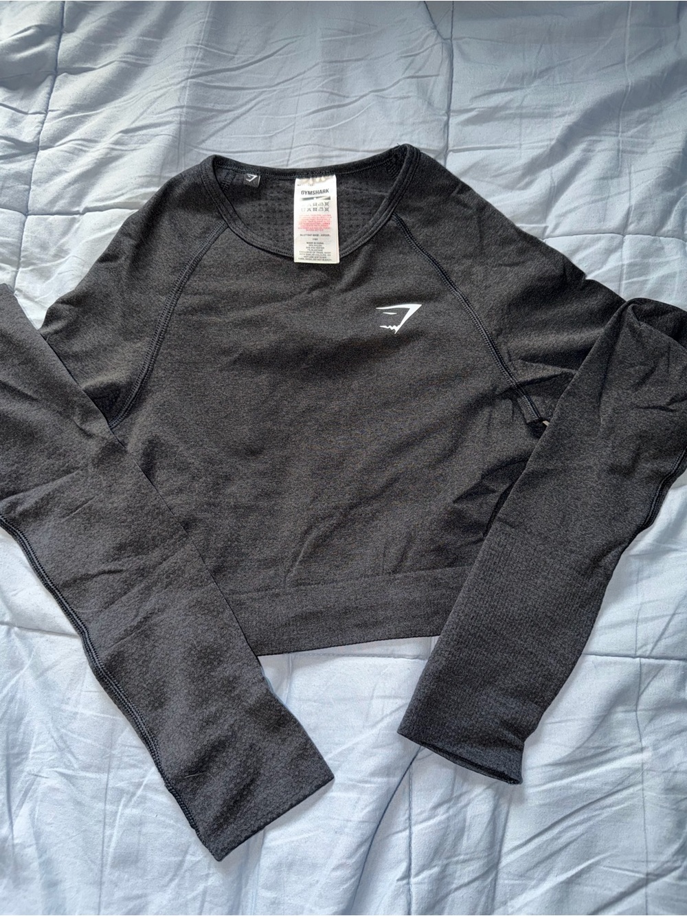 Gymshark Black Cropped Long Sleeve